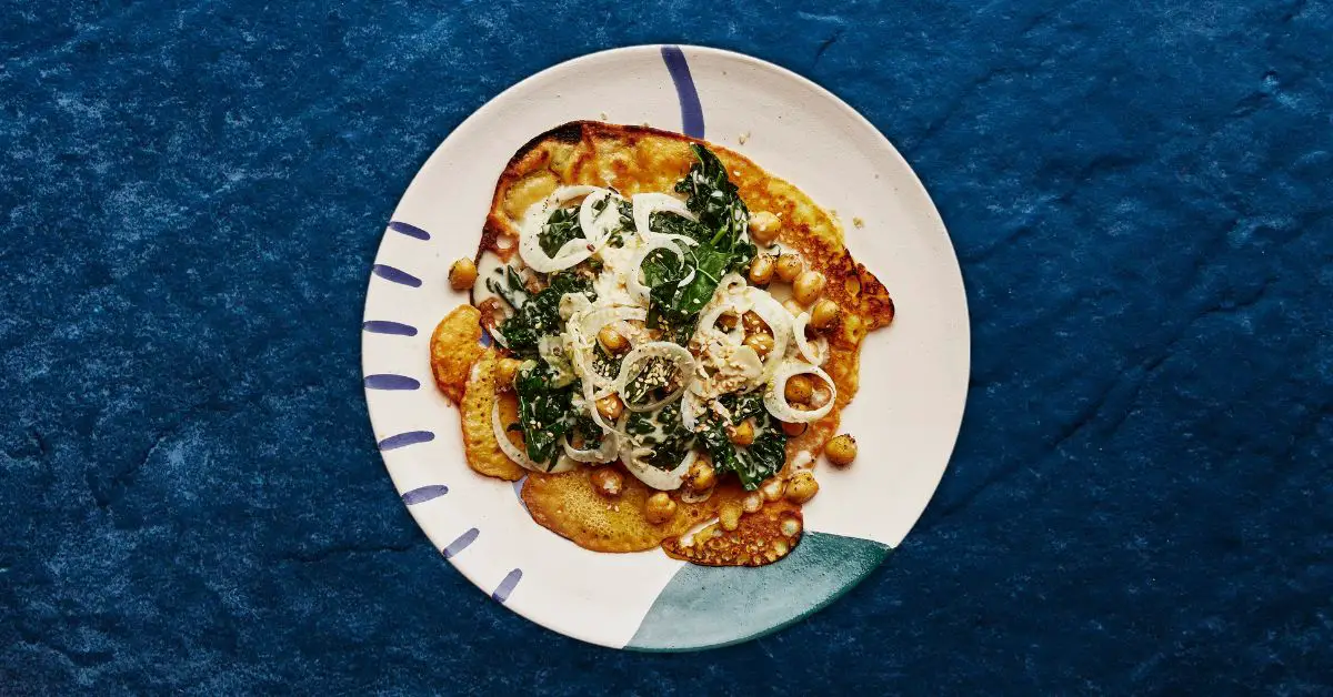 Chickpea Pancakes With Kale & Fennel