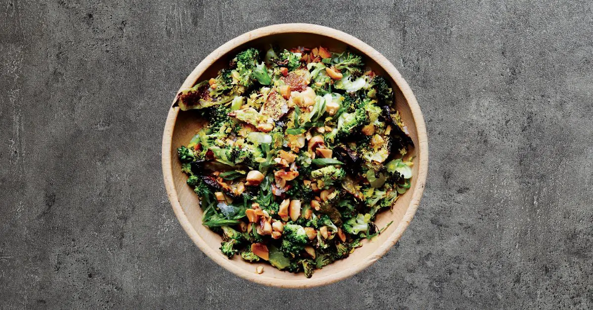 Roasted And Charred Broccoli With Peanuts
